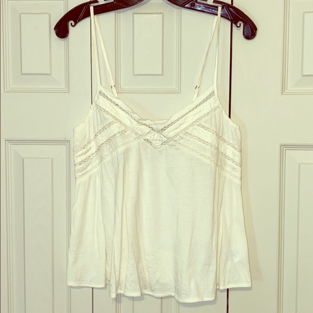 Flowy white tank top